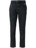 Marc Jacobs Acid Wash Slim Jeans, Women's, Size: 26, Black, Cotton