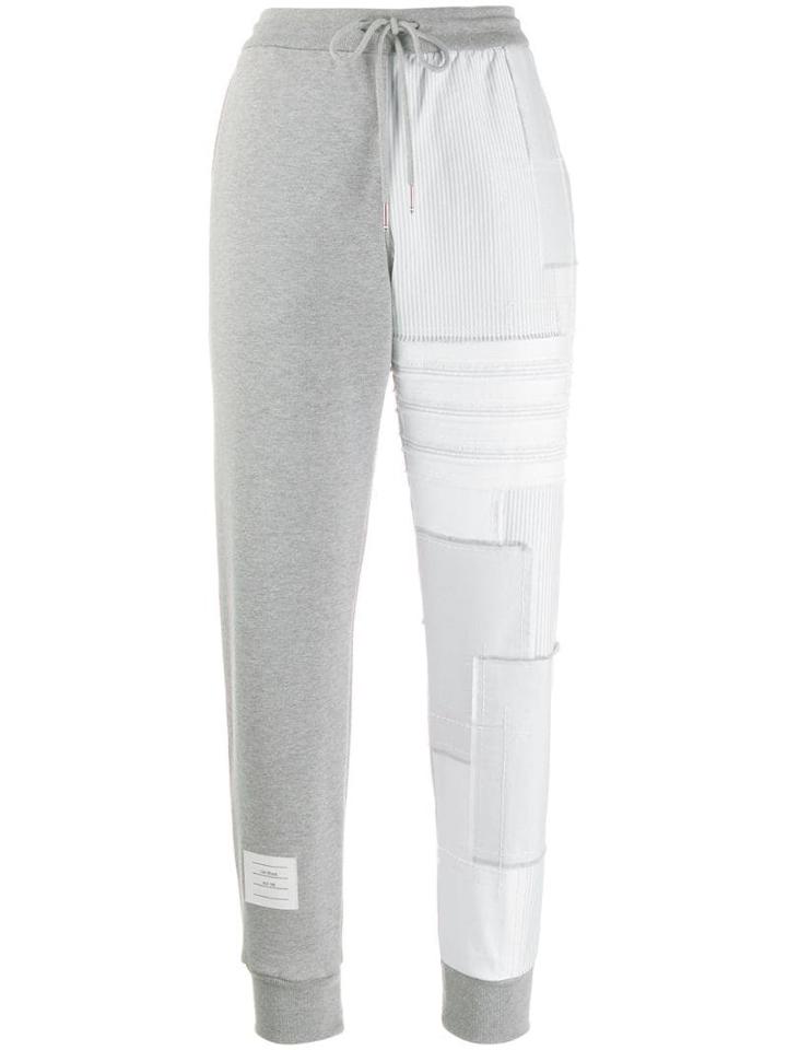 Thom Browne Patchwork Track Pants - Grey