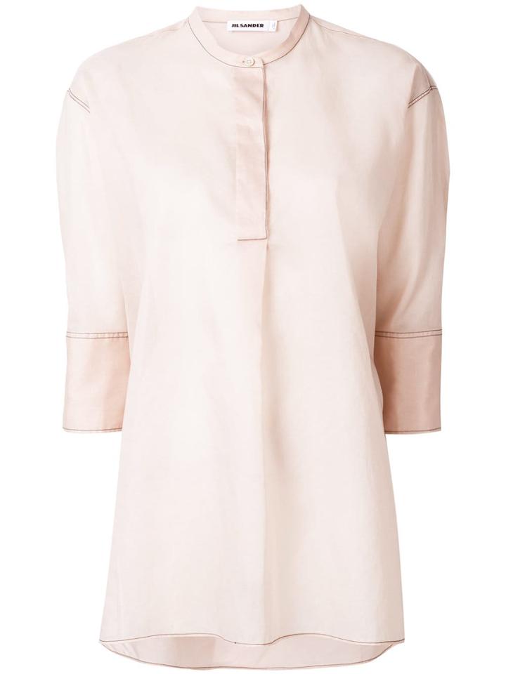Jil Sander Basic Round Neck Shirt - Pink