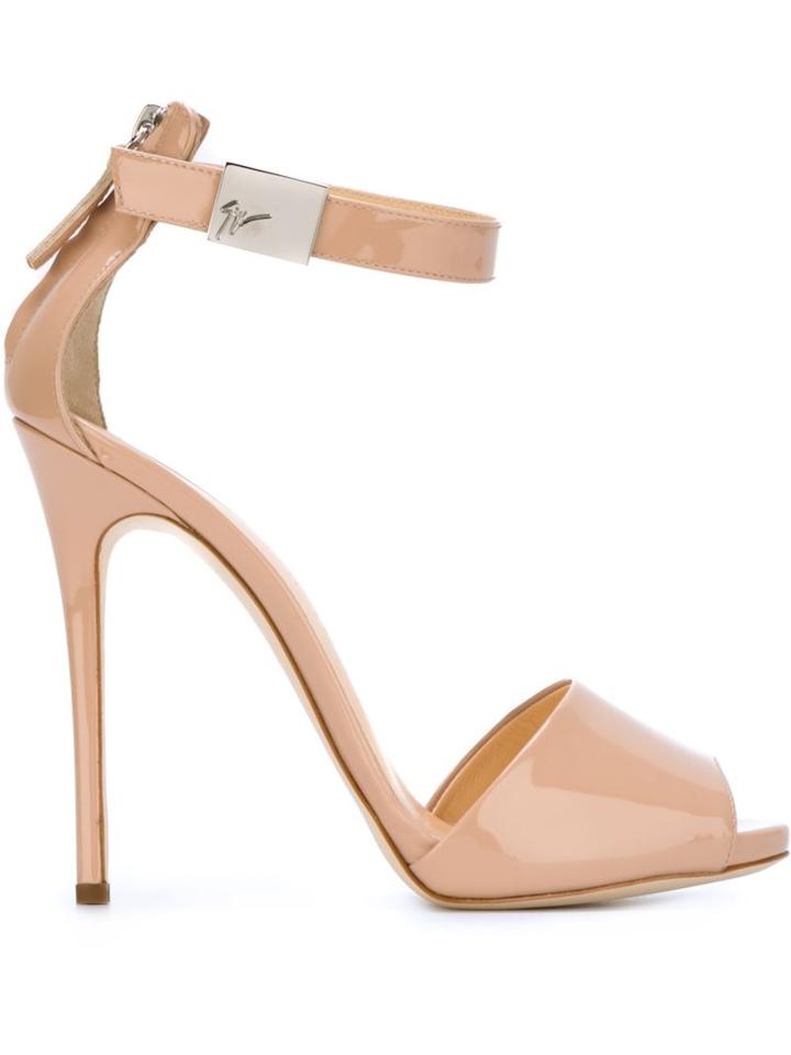Giuseppe Zanotti Design Serena Stiletto Sandals, Women's, Size: 40, Nude/neutrals, Leather
