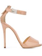 Giuseppe Zanotti Design Serena Stiletto Sandals, Women's, Size: 40, Nude/neutrals, Leather