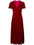 William Vintage 1935 Shortsleeved Midi Gown - Red