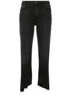 Frame Distressed Cuff Jeans - Black