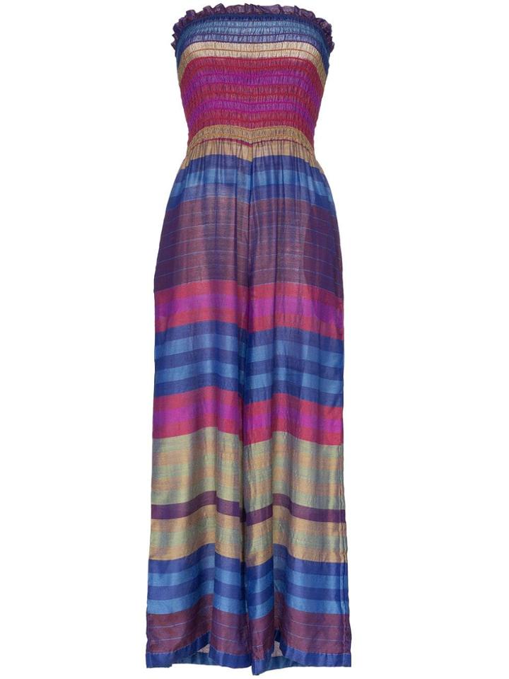 A Peace Treaty Capira Stripe Jumpsuit - Blue