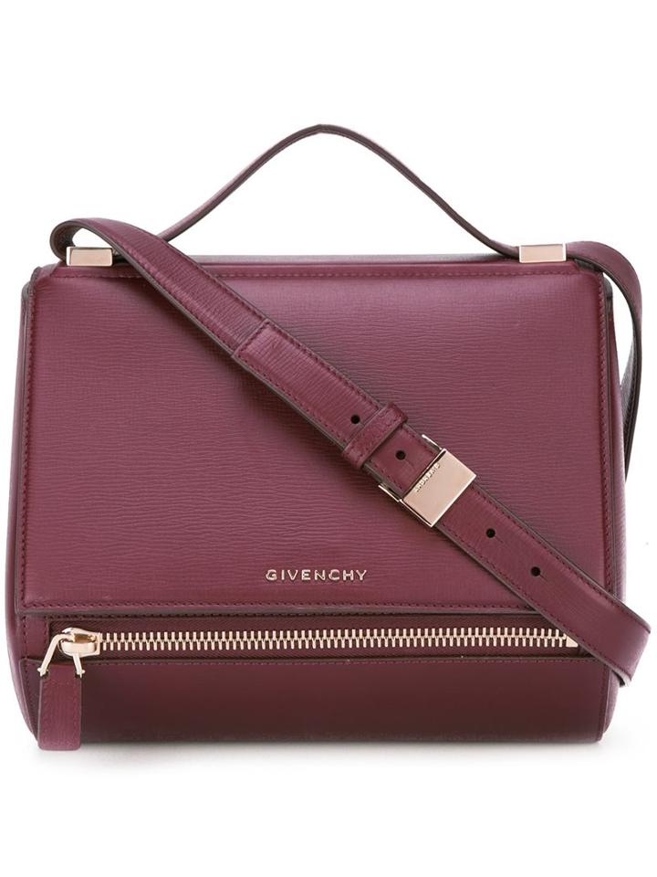 Givenchy Medium 'pandora Box' Shoulder Bag, Women's, Pink/purple, Calf Leather