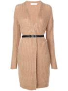 Golden Goose Deluxe Brand - Belted Cardigan - Women - Polyamide/mohair/virgin Wool - S, Nude/neutrals, Polyamide/mohair/virgin Wool