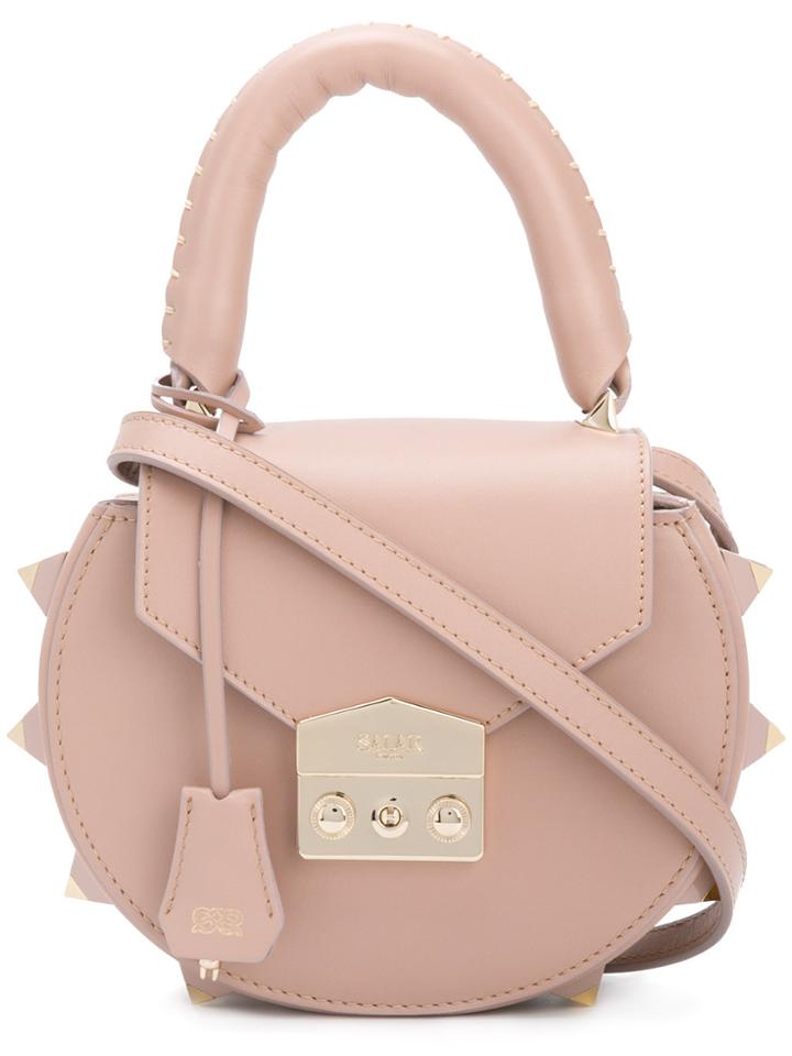 Salar Stud Detailed Mini Crossbody Bag - Pink & Purple