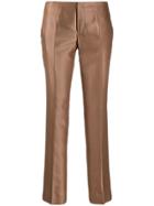 Gucci Vintage 2000's Straight Leg Trousers - Brown