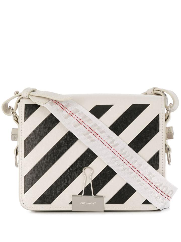 Off-white Diag Binder Clip Cross Body Bag