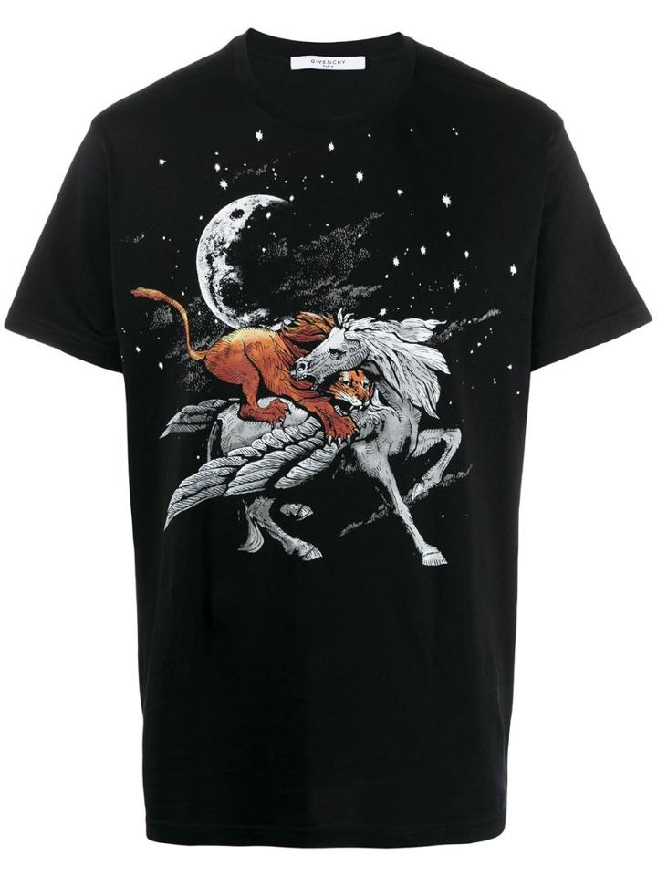 Givenchy Graphic Print T Shirt - Black