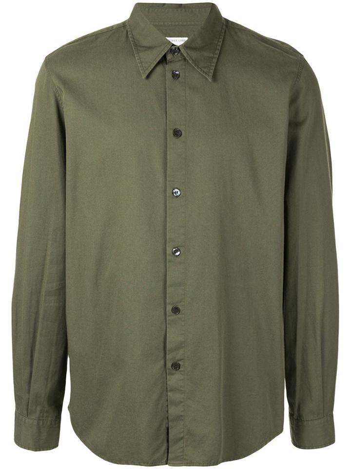 Helmut Lang Pre-owned 90's Contrast Tape Shirt - Green
