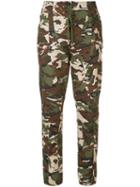 Alexandre Vauthier Camouflage Trousers, Women's, Size: 38, Green, Cotton/spandex/elastane/viscose