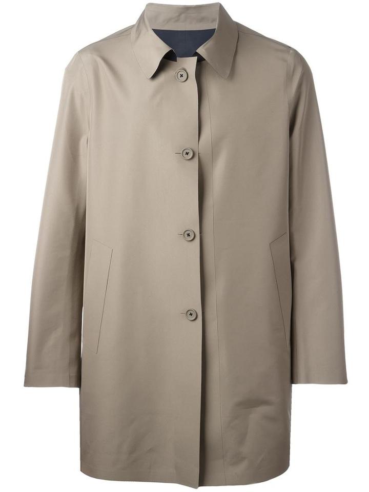 Kiton Casual Coat, Men's, Size: 56, Nude/neutrals, Polyethylene/polyester