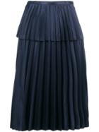 Comme Des Garçons Noir Kei Ninomiya Pleated Skirt - Blue