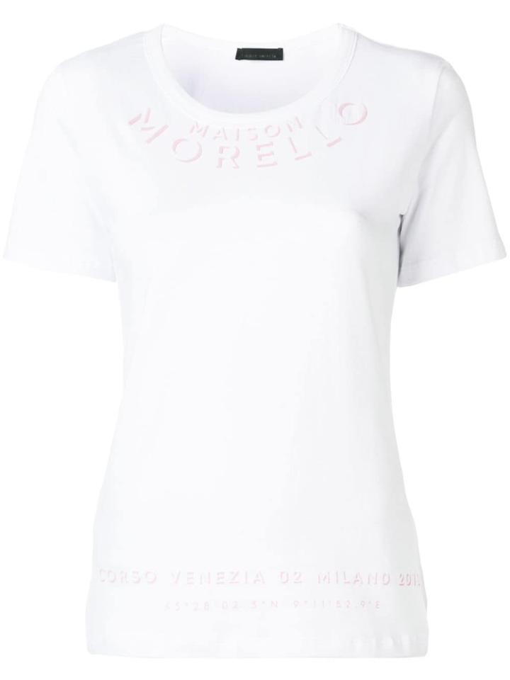 Frankie Morello Round Neck T-shirt - White