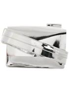 Manokhi Metallic Belt Bag - Silver