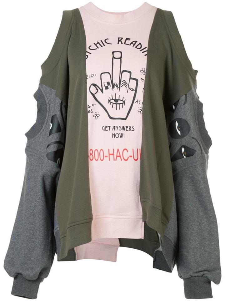 Haculla Connexion Deconstructed Sweatshirt - Grey