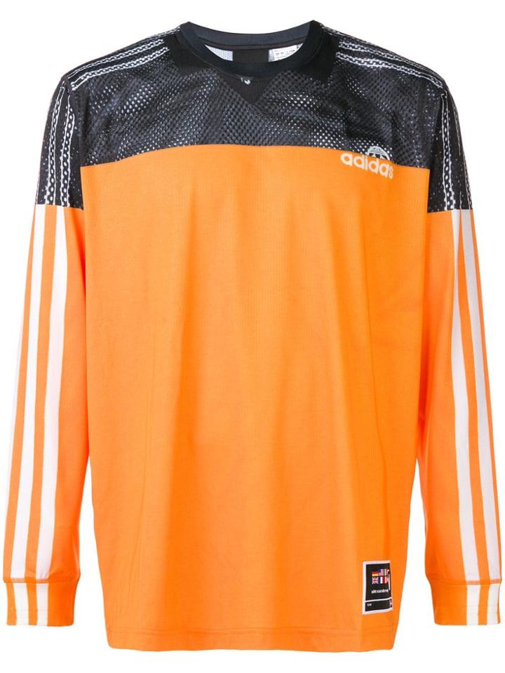 Adidas Originals By Alexander Wang Mesh Detail T-shirt - Orange