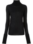 Simone Rocha Ribbed Detailing Pullover, Women's, Size: Xs, Black, Silk/cashmere/wool/merino