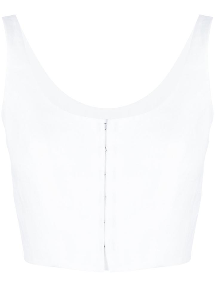 Mara Hoffman Sleeveless Cropped Top - White