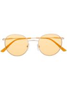 Calvin Klein Round Frame Sunglasses - Gold