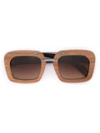 Prada Eyewear 'raw Avenue' Sunglasses - Brown