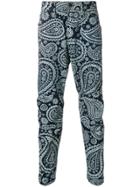 G-star Raw Paisley Print Trousers - Blue