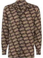 Fendi Roma Amor Pattern Shirt - Brown