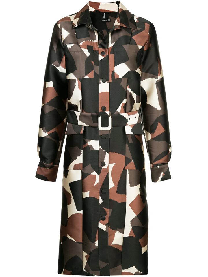 Julia Davidian Printed Reversible Shirt Dress - Multicolour