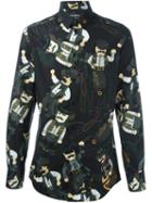 Dolce & Gabbana Cowboy Patch Shirt, Men's, Size: 40, Cotton