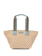 Gucci Pre-owned Shelly Line Gg Hand Tote Bag - Brown