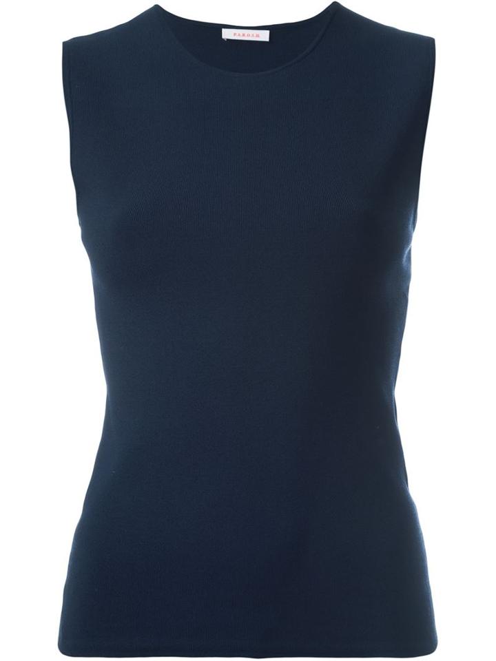 P.a.r.o.s.h. Stretch Tank Top, Women's, Size: Xs, Blue, Viscose/spandex/elastane/polyamide