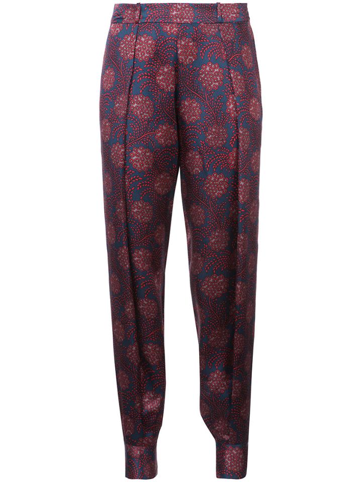 Haney Maritime Print Trousers - Blue