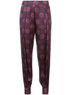Haney Maritime Print Trousers - Blue