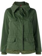 Moncler Hooded Parka Jacket, Women's, Size: 1, Green, Polyester/cotton/polyamide
