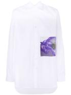 Yuiki Shimoji Floral Patch Long-line Shirt - Unavailable