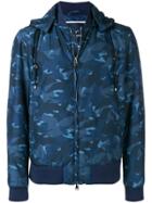 Larusmiani Camouflage Puffer Jacket - Blue