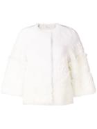 Desa 1972 Shearling Fitted Jacket - White