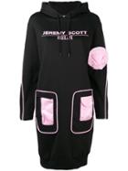 Jeremy Scott Pocket Patch Sweater Dress - Black