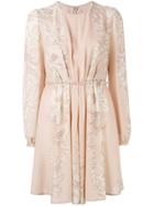 Valentino Hibiscus Print Dress - Nude & Neutrals