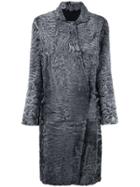 32 Paradis Sprung Frères Astrakhan Midi Coat - Grey