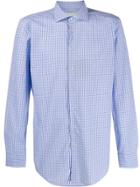 Etro Grid-print Regular Shirt - Blue