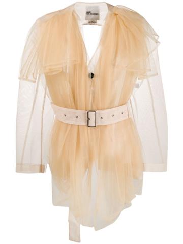 Comme Des Garçons Noir Kei Ninomiya Tulle Blouse - Neutrals