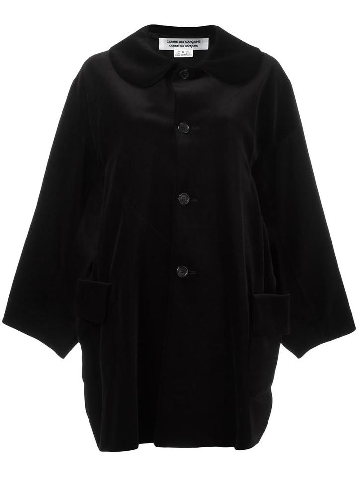 Comme Des Garçons Comme Des Garçons Single Breasted Coat, Women's, Size: Small, Black, Cotton/cupro
