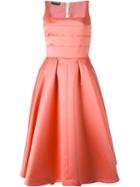Rochas Pleated Top Flared Dress