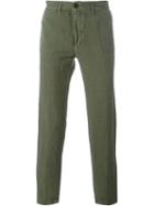 Massimo Alba Classic Chinos, Men's, Size: 48, Green, Linen/flax/cotton