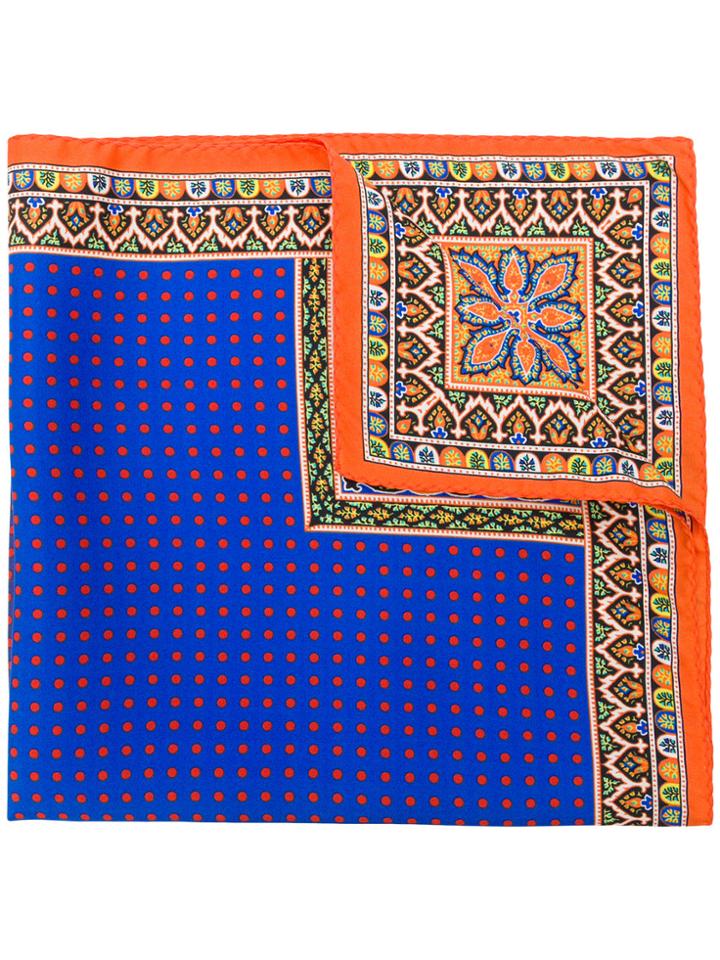Etro Mix Print Pocket Square - Multicolour