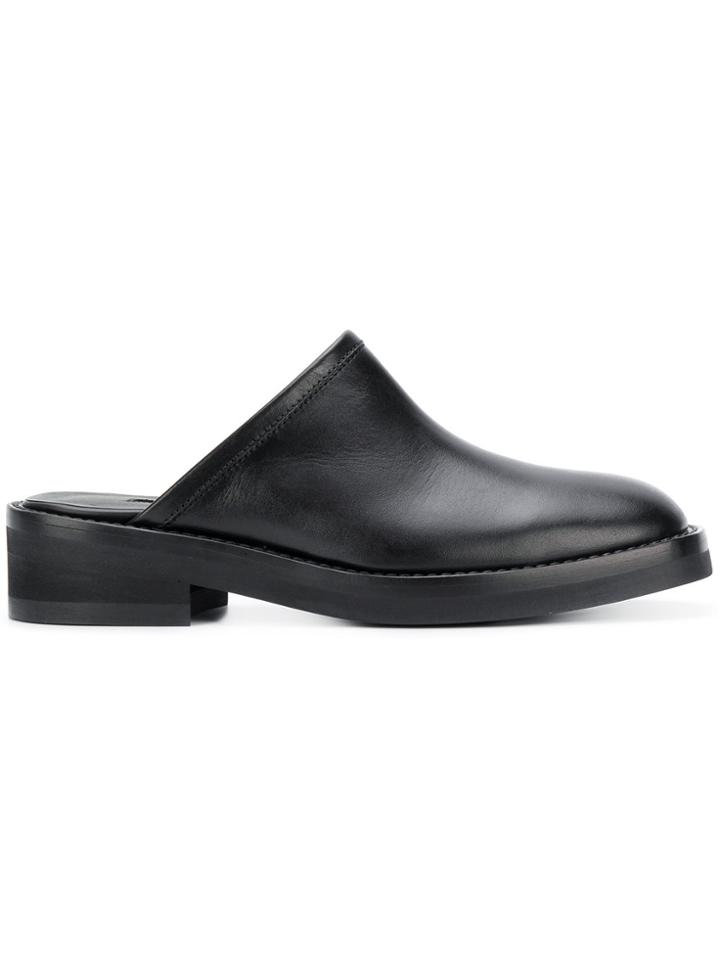 Ann Demeulemeester Chucky Heeled Slippers - Black