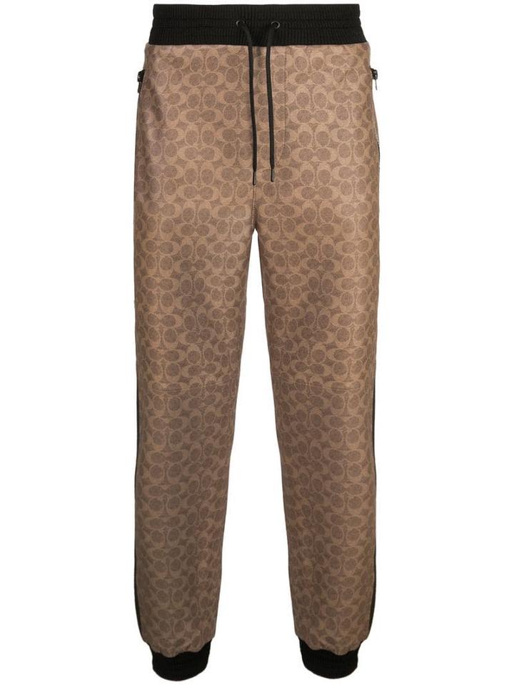 Coach Printed Track Pants - Brown