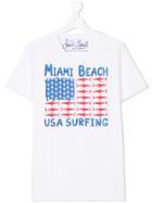 Mc2 Saint Barth Kids Teen Miami Beach T-shirt - White